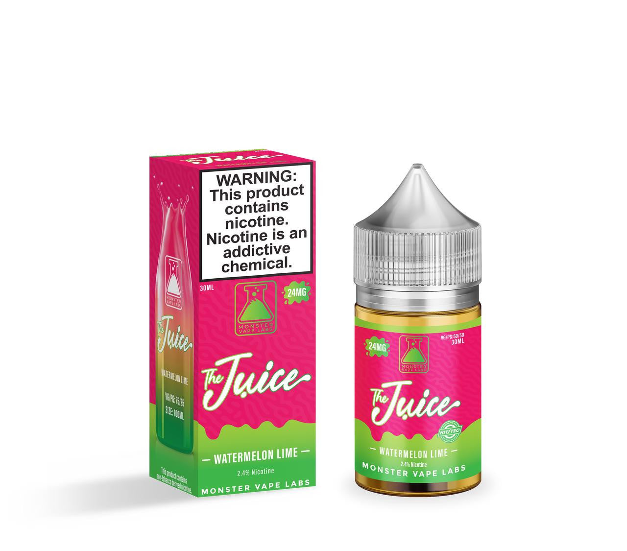 The Juice Synthetic Nicotine Salt E-Liquid 30ML By Monster Vape Labs  Watermelon Lime