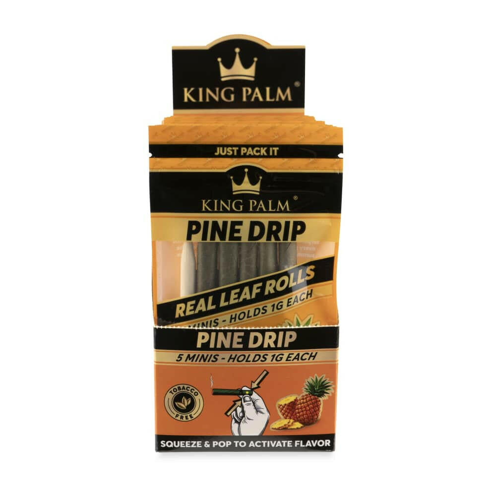 King Palm 5pk Mini Flavored Leaf Rolls Pine Drip
