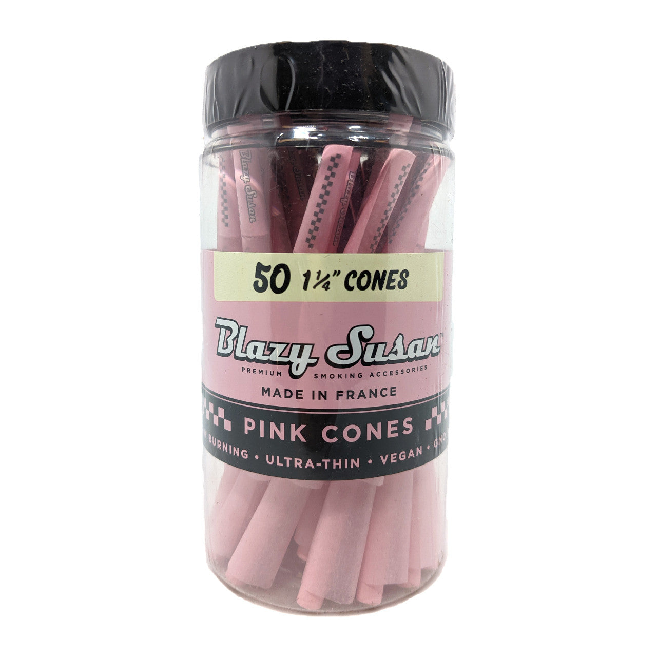 Blazy Susan Pink 1¼ Pre-Roll Cones - Jar of 50 - Online Vape Shop | Alternative pods | Affordable Vapor Store | Vape Disposables