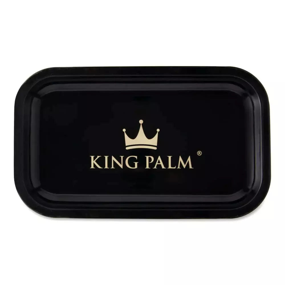 King Palm Rolling Tray - Medium Black 