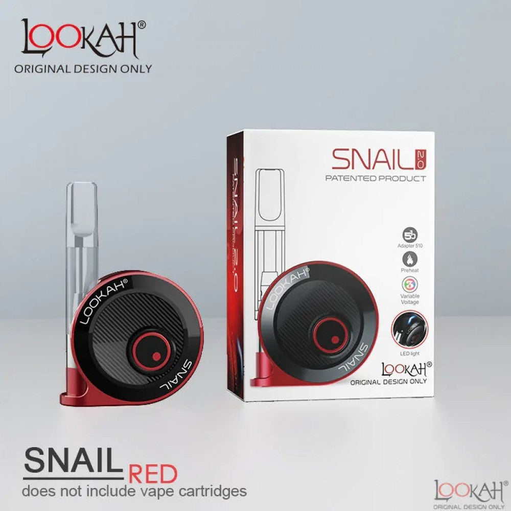 Lookah Snail 2.0 510 Thread Cartridge Battery - Red 