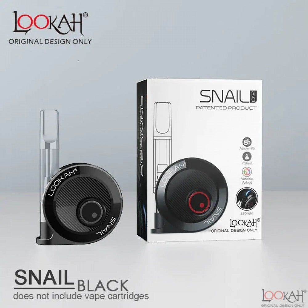 Lookah Snail 2.0 510 Thread Cartridge Battery - Black 
