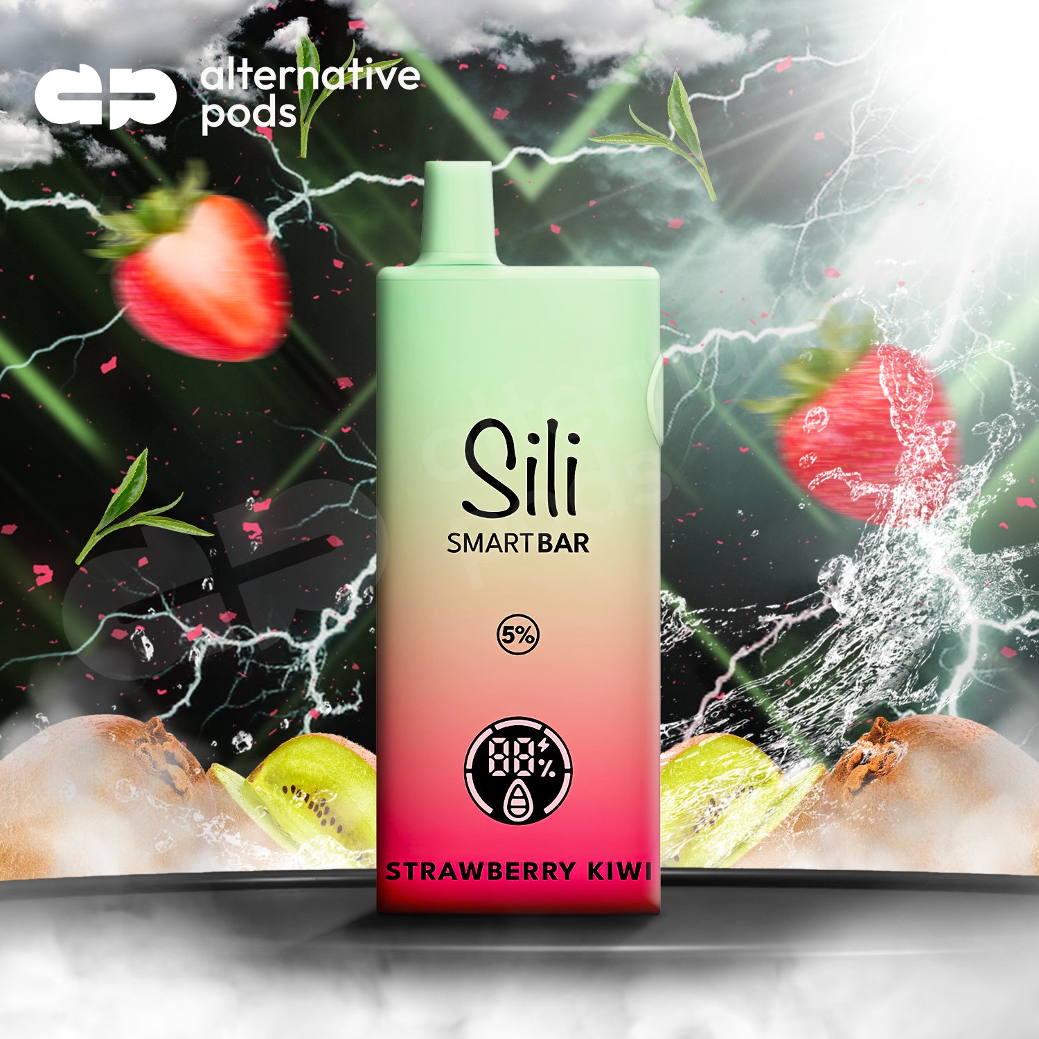 Sili Smart Bar 10000 - Strawberry Kiwi