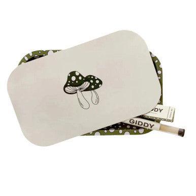 Giddy Rolling Tray 6 pcs Bundle with Lid, 32 Rolling Papers and 3 Rolling Cones