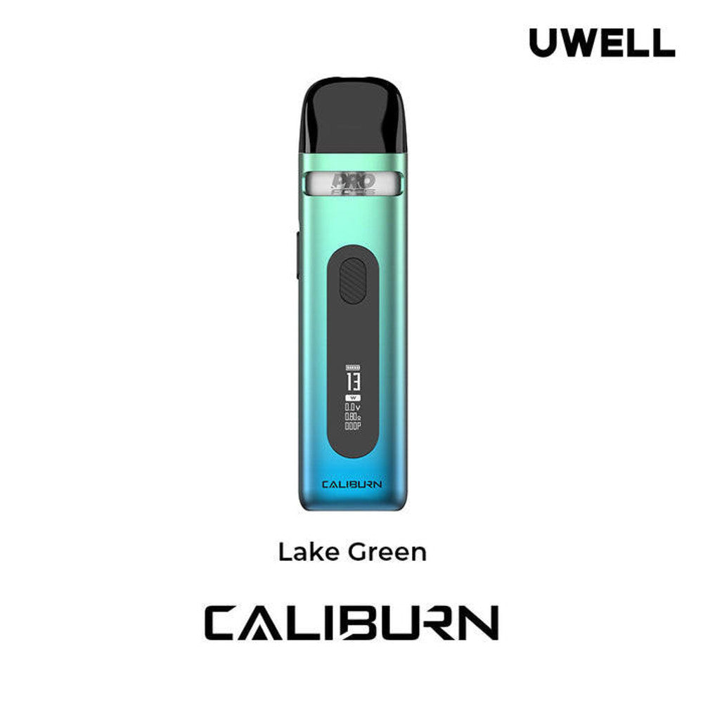 Uwell CALIBURN X 850mAh Pod System Starter Kit With 3ML Refillable Pod Lake Green '