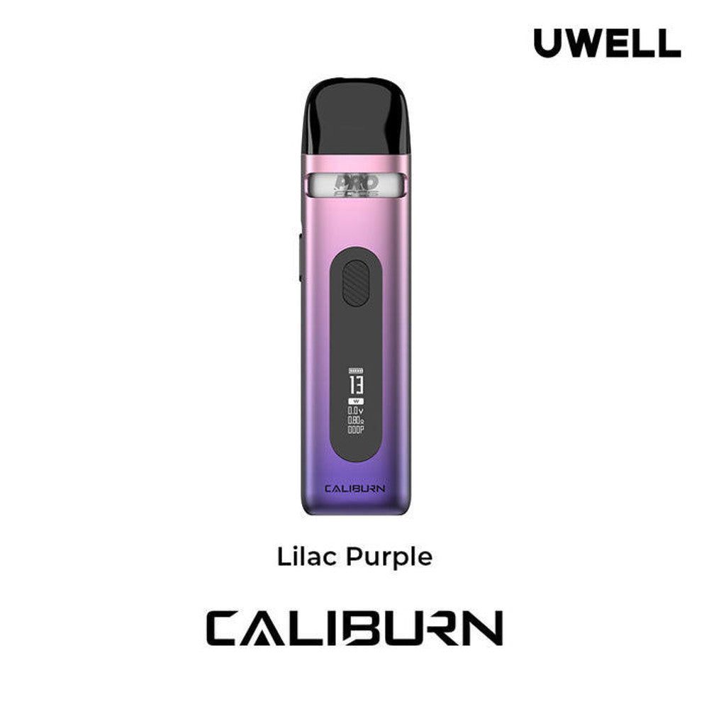 Uwell CALIBURN X 850mAh Pod System Starter Kit With 3ML Refillable Pod Lilac Purple 