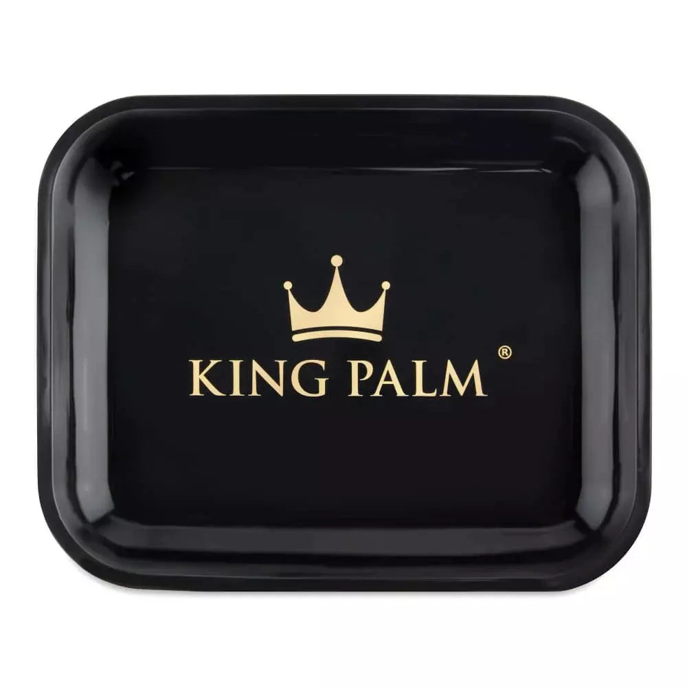 King Palm Rolling Tray - Large Black 