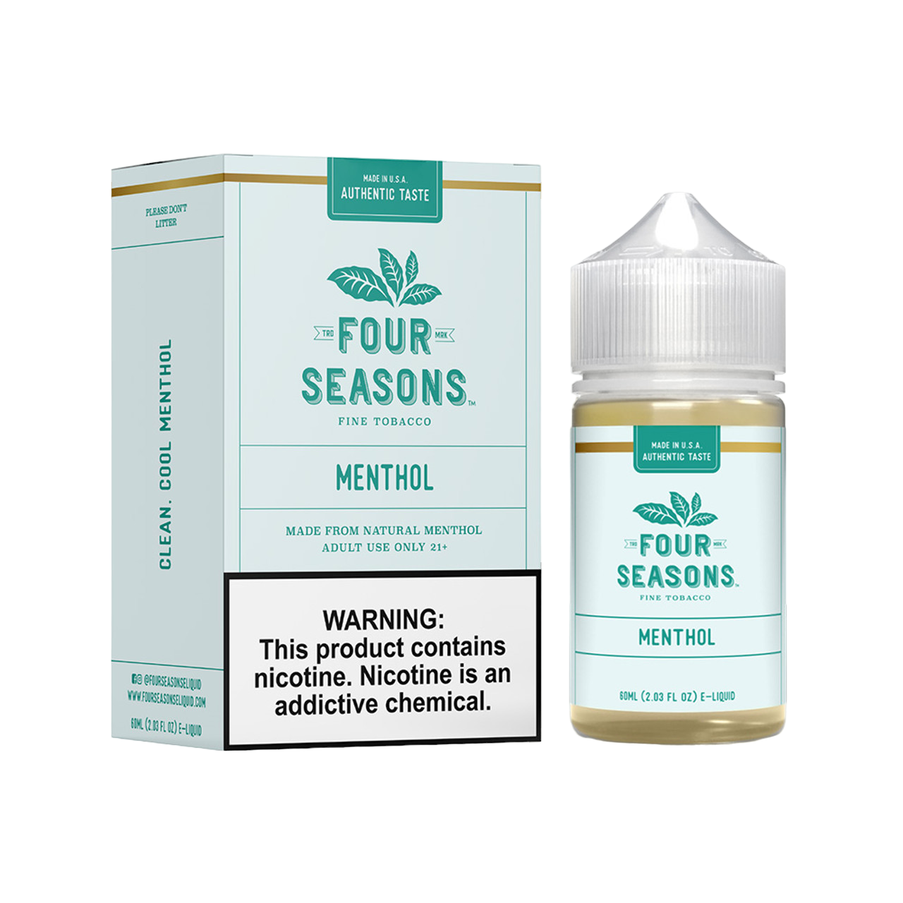 Four Seasons Fine Tobacco E-Liquid 60ML - Menthol