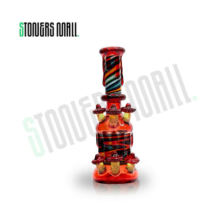 Pomegranate with mushrooms Ruby Rush 8" Heady Rig - Danlee Glass - Stoners Mall - Online Head shop - Bongs Rigs Pipes Heady Glass #1 Glass shop