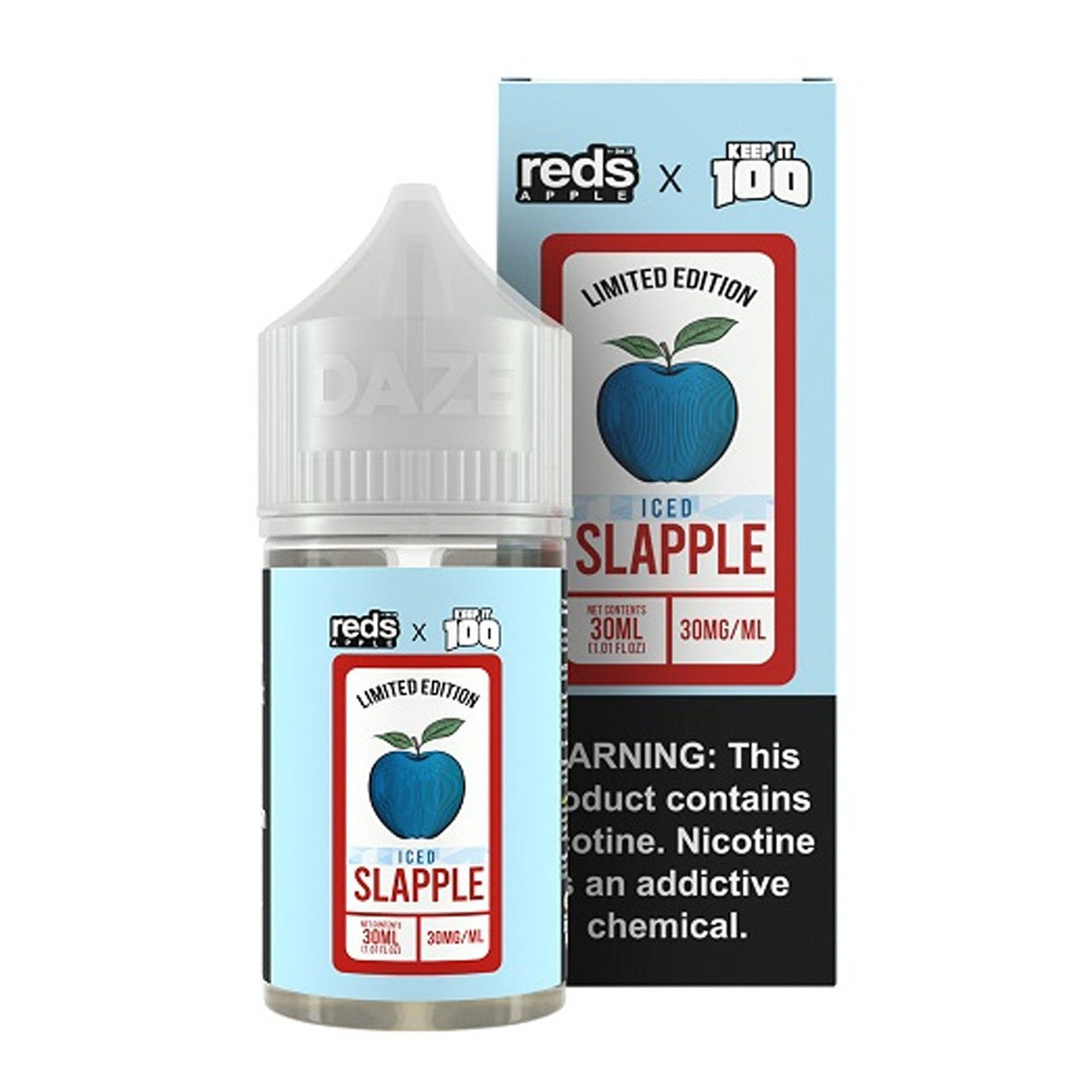 Reds Apple x Keep It 100 Limited Edition Nicotine Salt E-Liquid By 7 Daze 30ML - Online Vape Shop | Alternative pods | Affordable Vapor Store | Vape Disposables